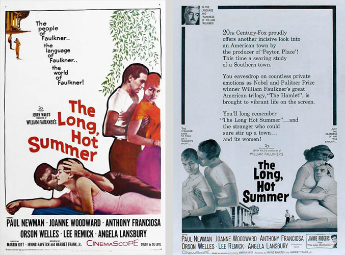 1958 POSTERS FOR THE LONG HOT SUMMER