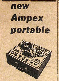 AMPEX REEL-TO-REEL TAPE RECORDER